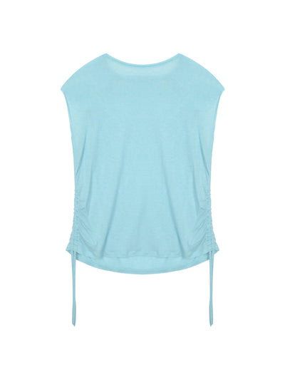 String Boat Neck Top Aqua-mesh blanca-APOC STORE