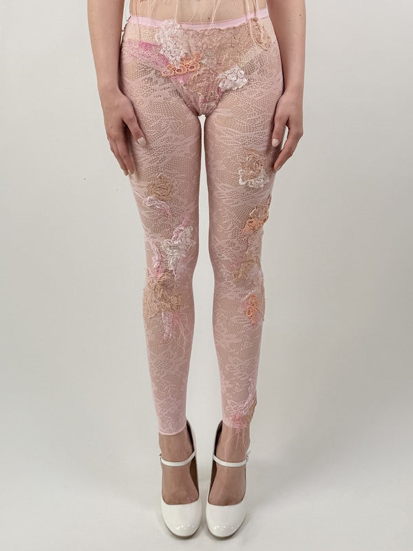 LACE LEGGINGS PINK-Lou de Bètoly-APOC STORE