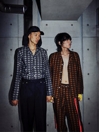 EYES JACQUARD DENIM PANTS-Cognomen-APOC STORE