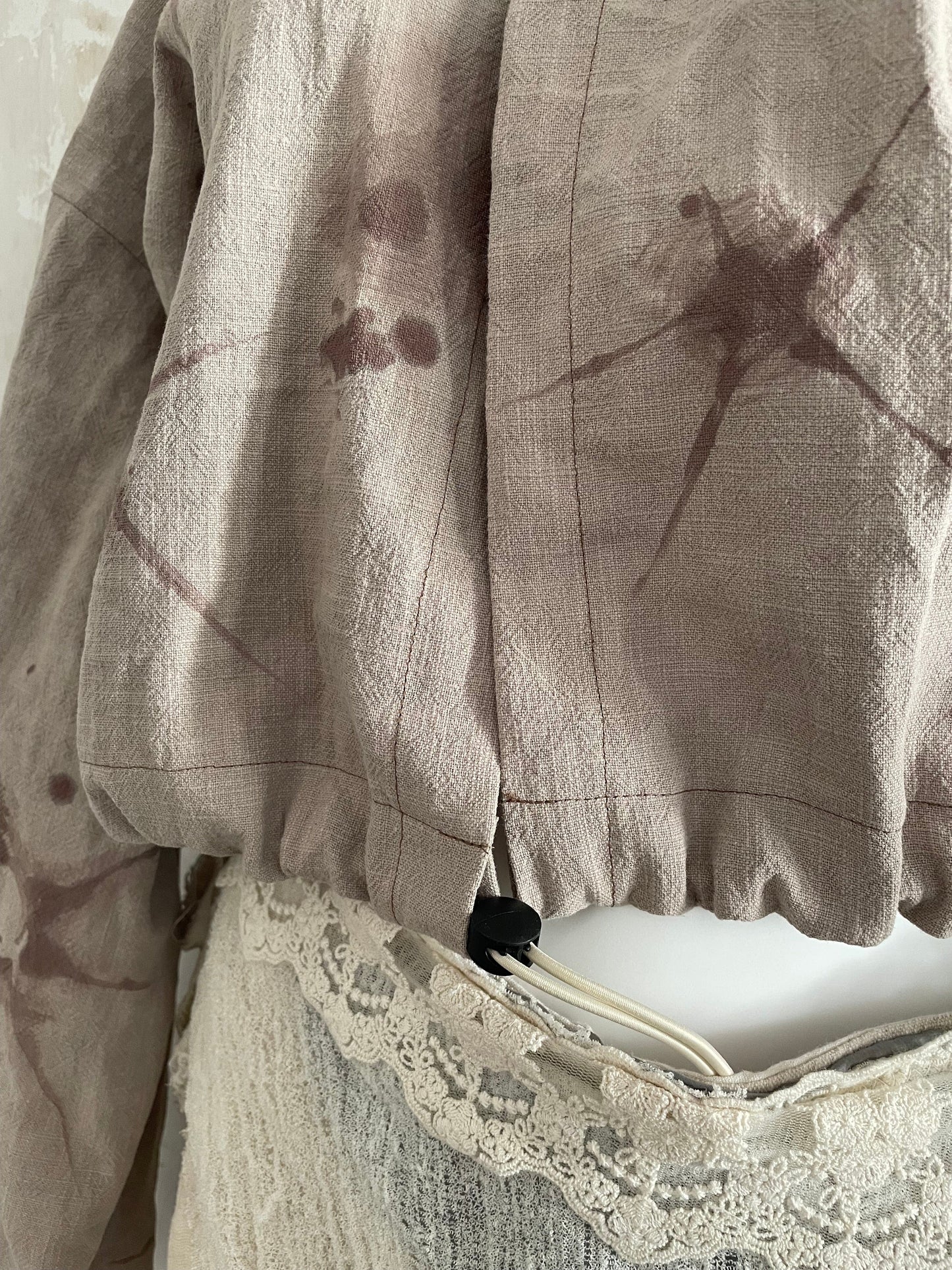 spirit animal linen jacket-Snake Divine-APOC STORE