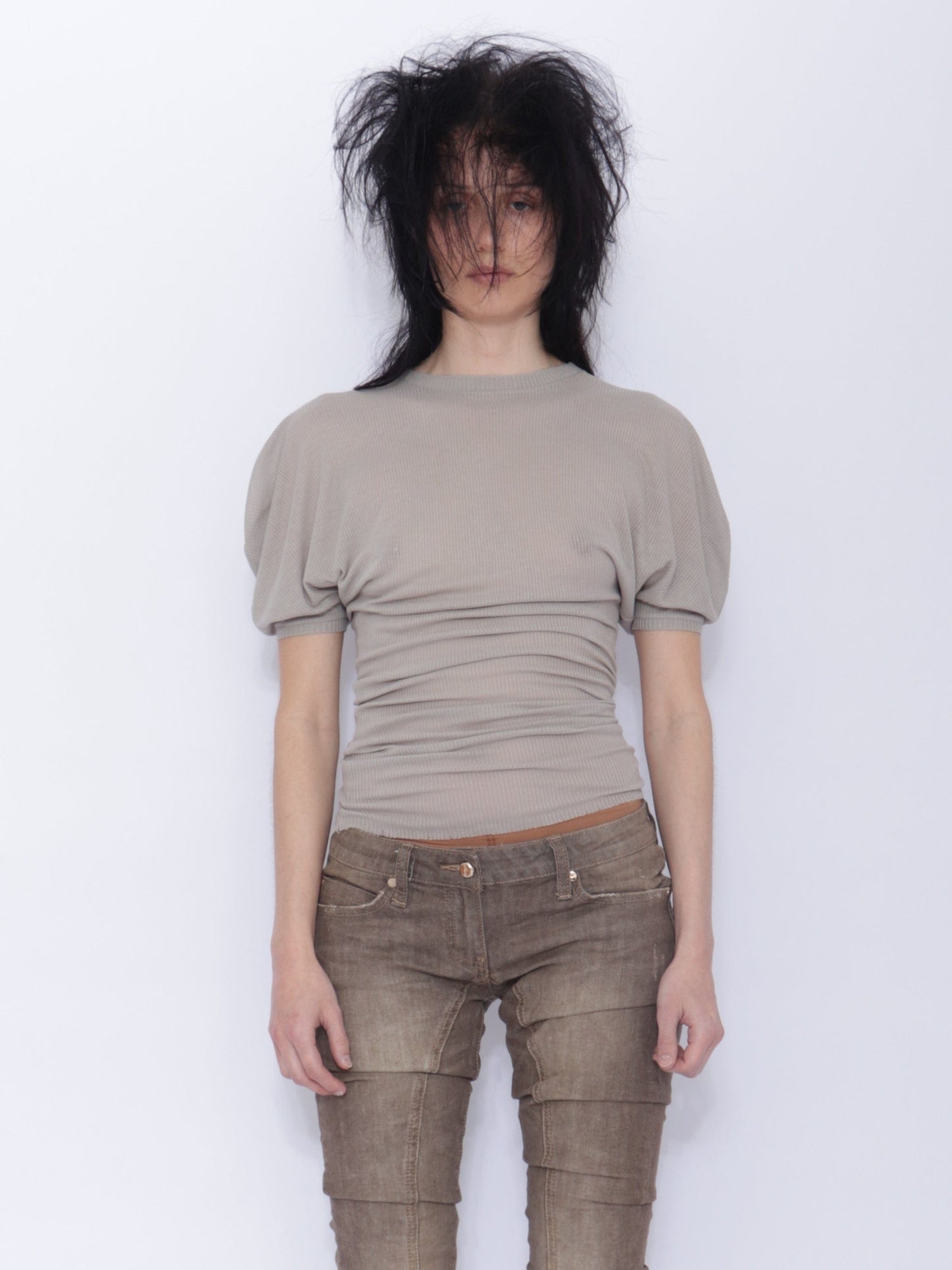 Tora T-shirt: Pale Grey-BJERSBORN-APOC STORE