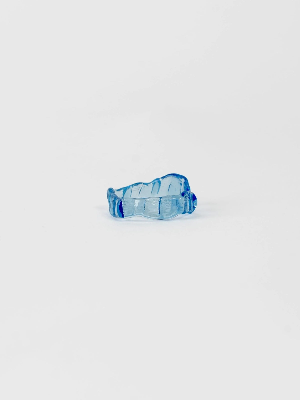 Textured Stacking Glass Rings 0124-Rain and Rivers-APOC STORE
