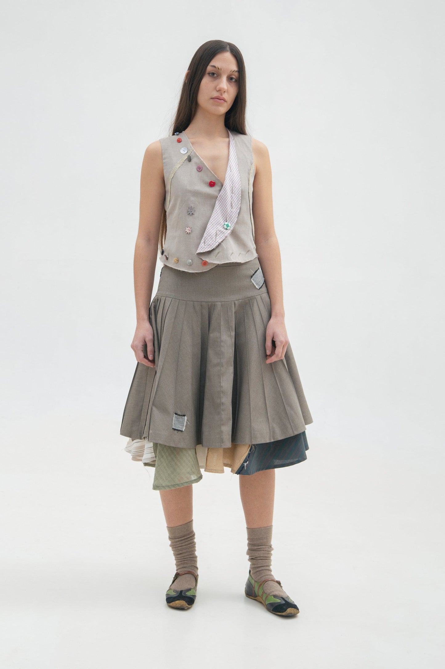 3D STRIPES SKIRT-GARBAGE CORE-APOC STORE