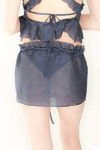 mini-skirt Petal in Blue-V4K-APOC STORE