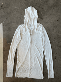 Ribbed Zip Hoodie-Lucas Benjamin-APOC STORE