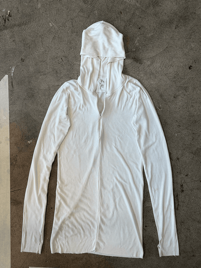Ribbed Zip Hoodie-Lucas Benjamin-APOC STORE