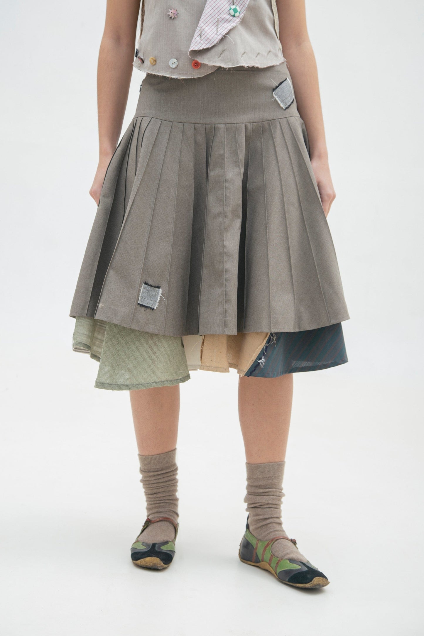 3D STRIPES SKIRT-GARBAGE CORE-APOC STORE