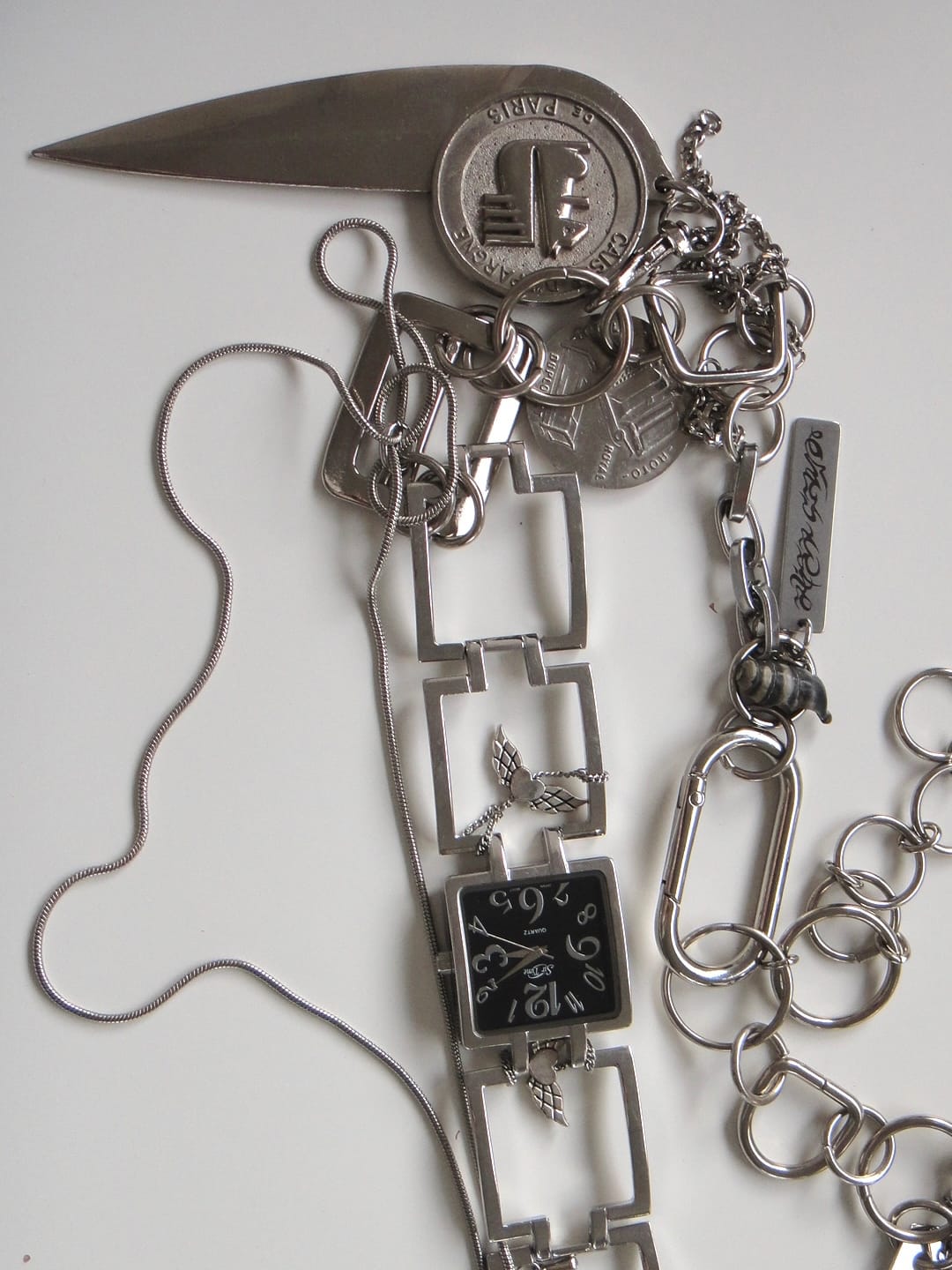 Watch chain belt-Alisa Cayoo-APOC STORE