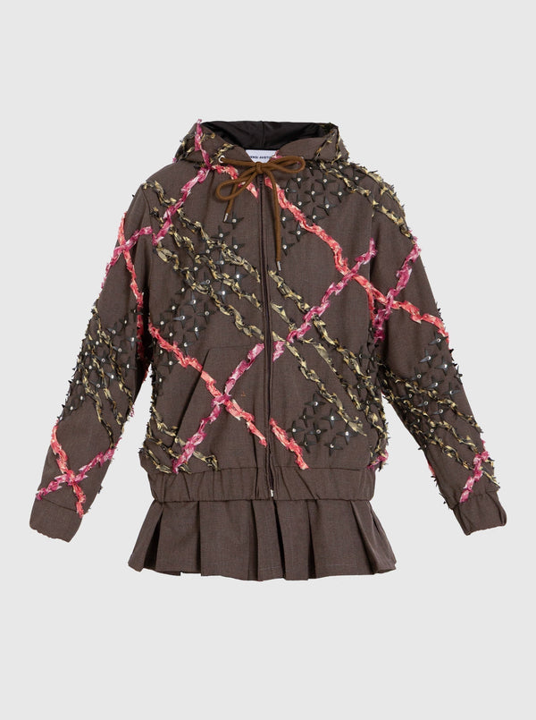 Jacket with Embroidery-Nensi Avetisian-APOC STORE