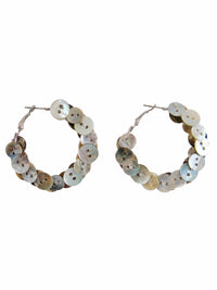 Pearl button earrings-Alisa Cayoo-APOC STORE