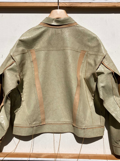 Aztec Clay/Tan Leather Jacket-Jetpack Hom(m)e-APOC STORE