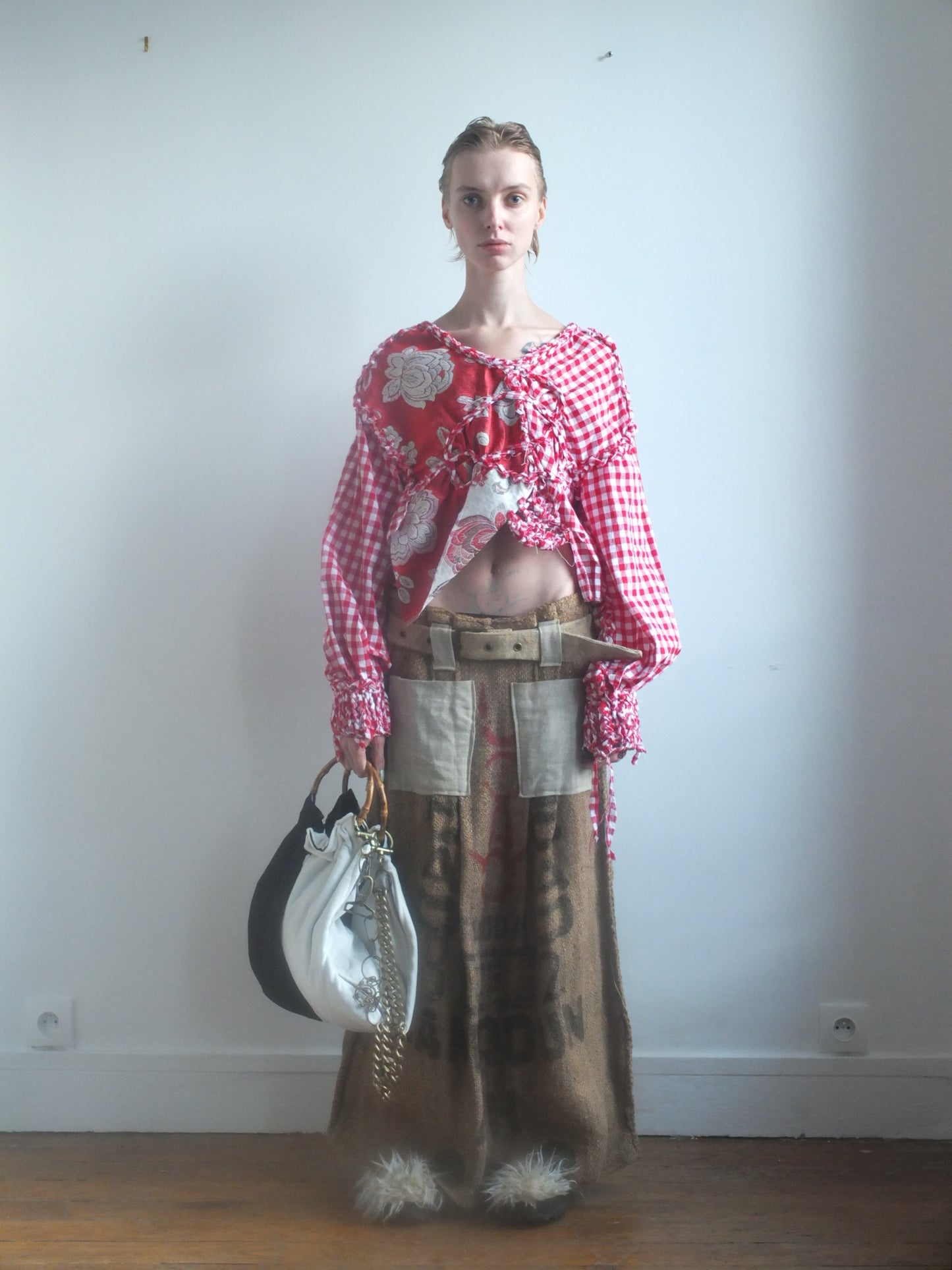 Long Jute Skirt-Polyhedron-APOC STORE