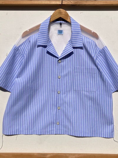 Blue/White transparent Back Shirt-Jetpack Hom(m)e-APOC STORE