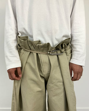 ADJUSTABLE CARABINER PANTS BEIGE-EGNARTS-APOC STORE