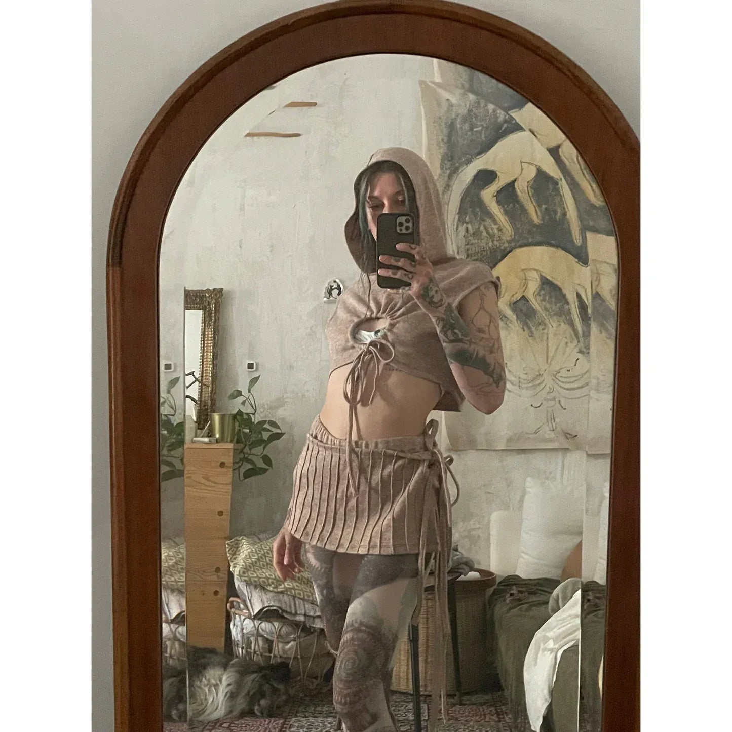 heap shorts/skirt set-Snake Divine-APOC STORE
