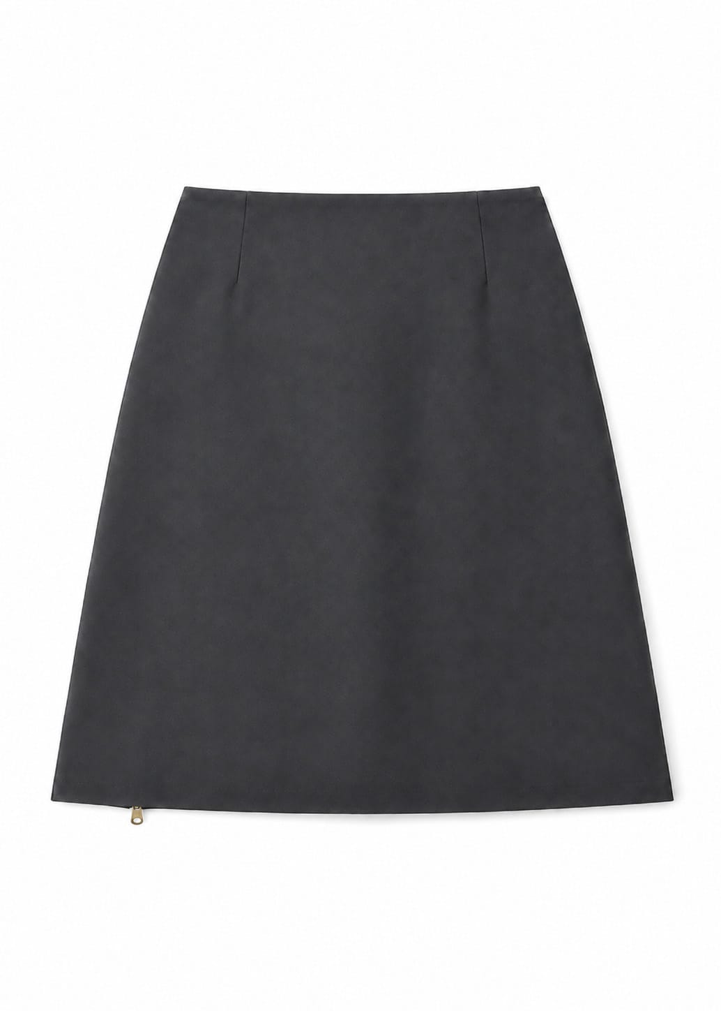 Zip Through Skirt in Grey-PAIDEN-APOC STORE