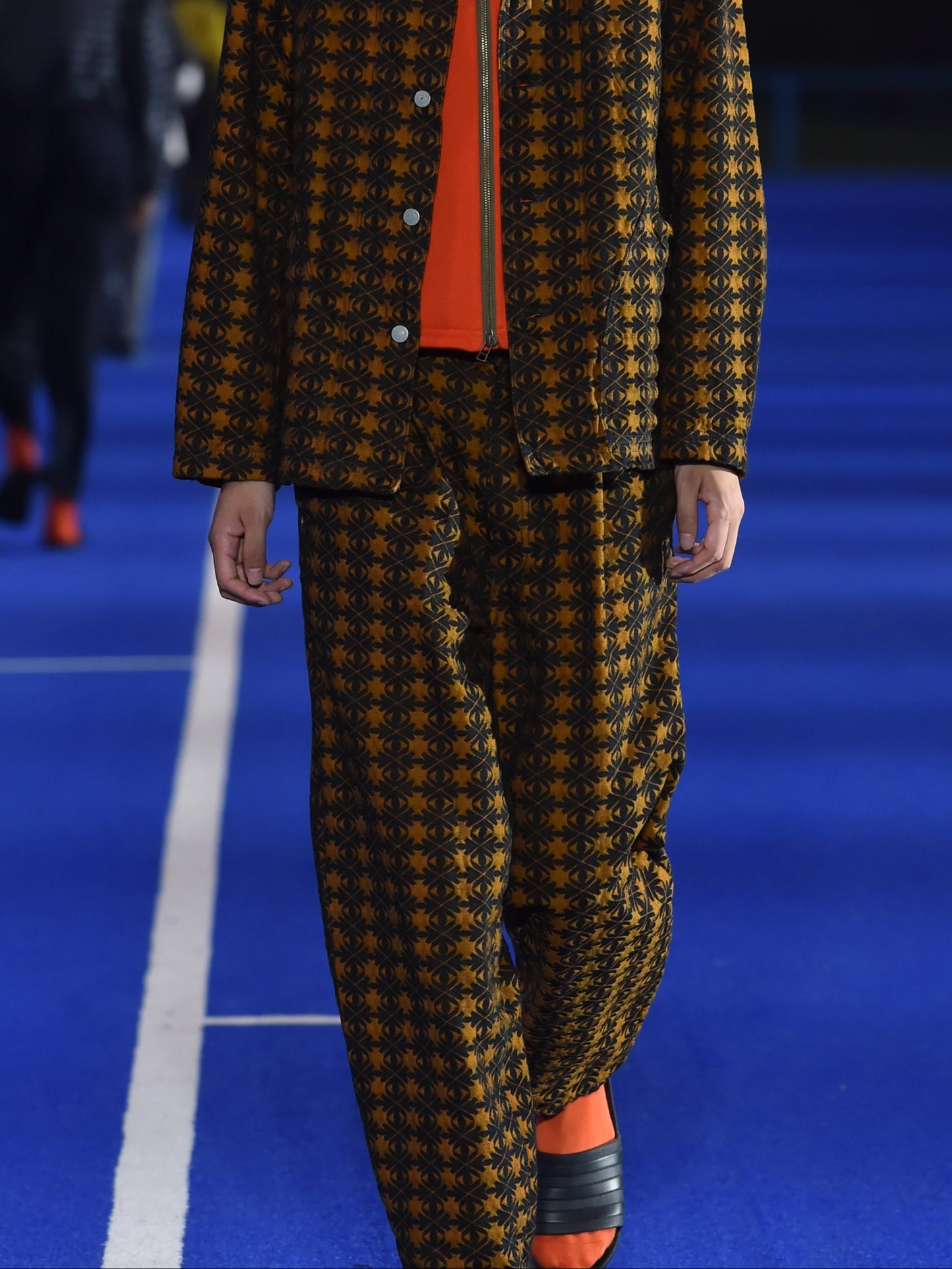 EYES JACQUARD DENIM PANTS-Cognomen-APOC STORE