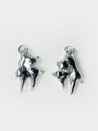KA’AGUY_555 Glass Silver Earrings-Pia Glassworks-APOC STORE
