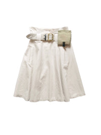 Belted Worker Skirt-Polyhedron-APOC STORE