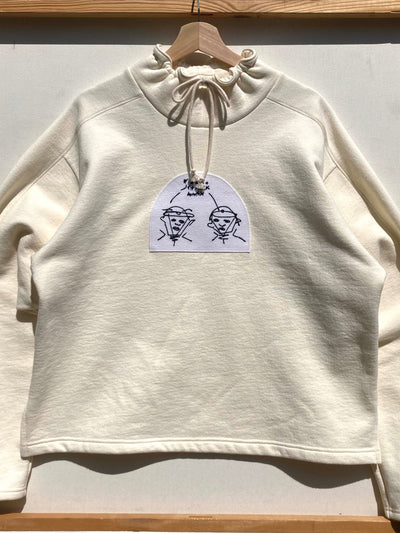 Tunnel Neck Embroidered Sweatshirt-Jetpack Hom(m)e-APOC STORE