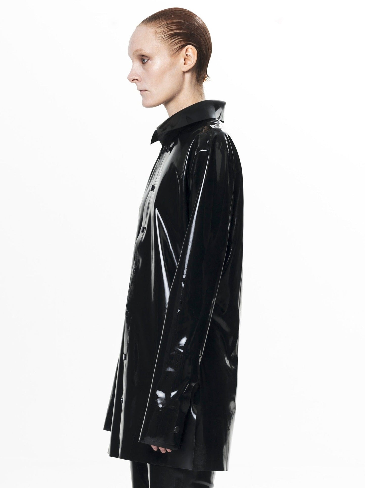 Balck Signature Latex Shirt-harri-APOC STORE