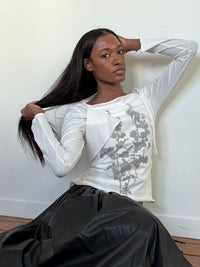 Hollyhock Front Drape Tee-Julye Han-APOC STORE
