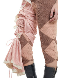 Silk Draped Trousers-LAKRAS-APOC STORE