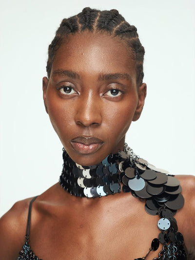 Aluminum Disc Choker - BLACK-JALACONDA-APOC STORE