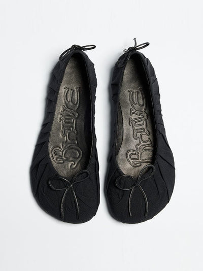 BAGGY BALLET FLAT - BLACK-BHIVE-APOC STORE