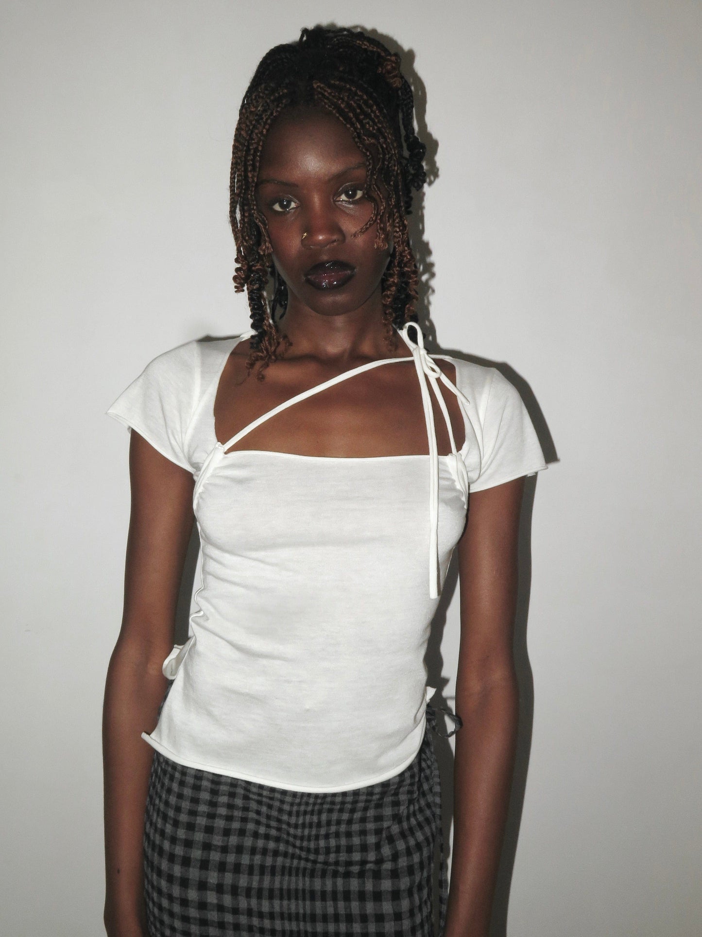 Alessia Top Shortsleeves Ivory-ATH-APOC STORE