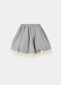 JERSEY BALLOON SHAH SKIRT GRAY-SAENGIN STUDIOS-APOC STORE