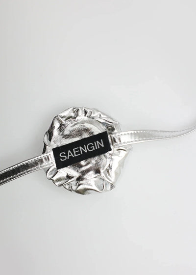 ROSE CORSAGE STRAP - SILVER-SAENGIN STUDIOS-APOC STORE