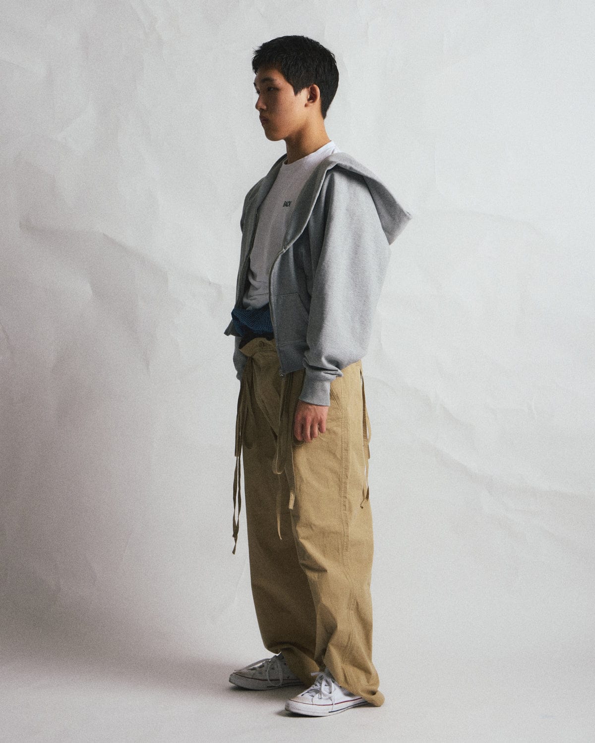 ADJUSTABLE COTTON PANTS BEIGE-EGNARTS-APOC STORE
