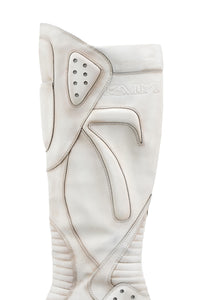 Boxing High Heel Boots White-EMPTY BEHAVIOR-APOC STORE