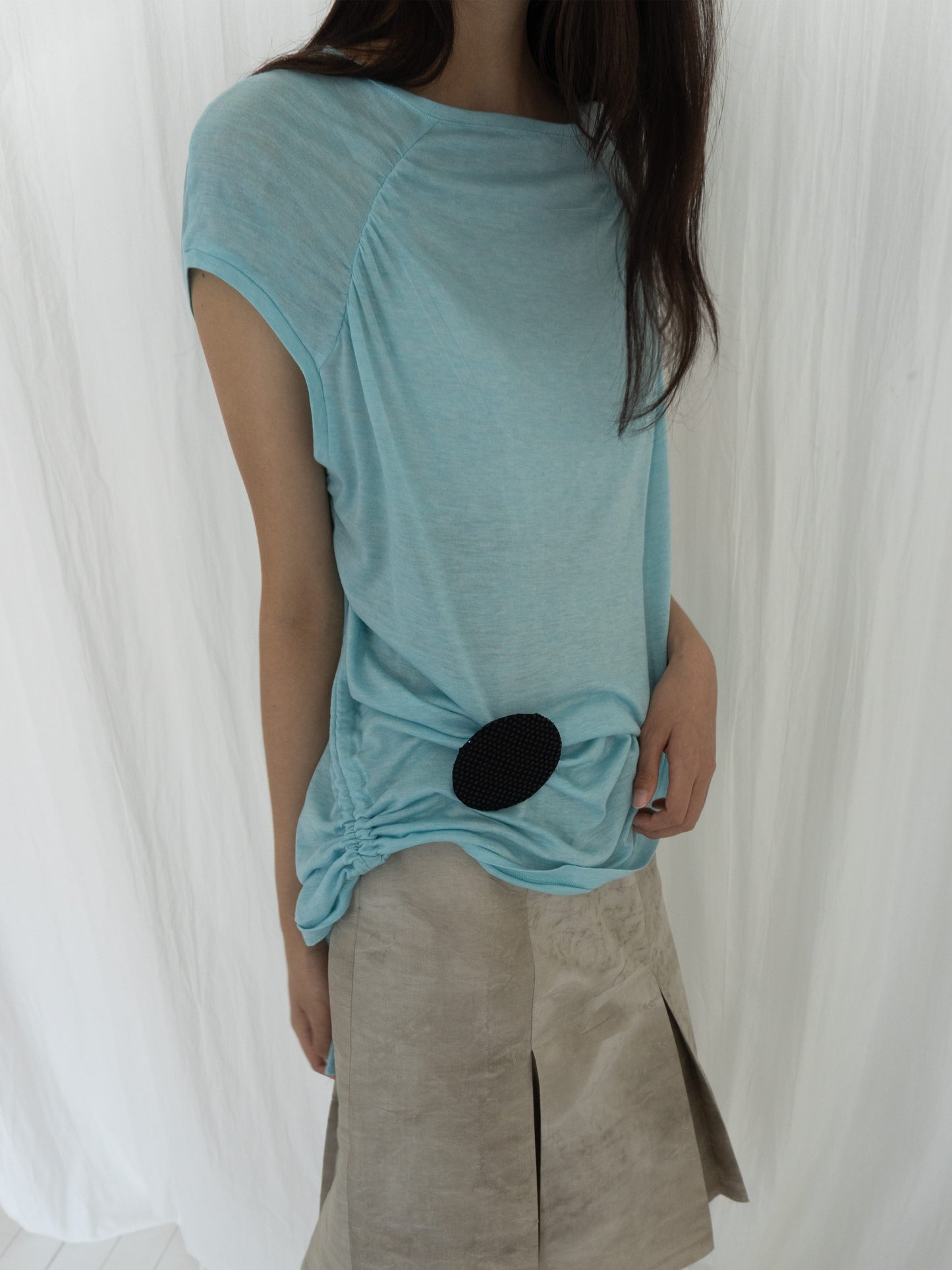 String Boat Neck Top Aqua-mesh blanca-APOC STORE
