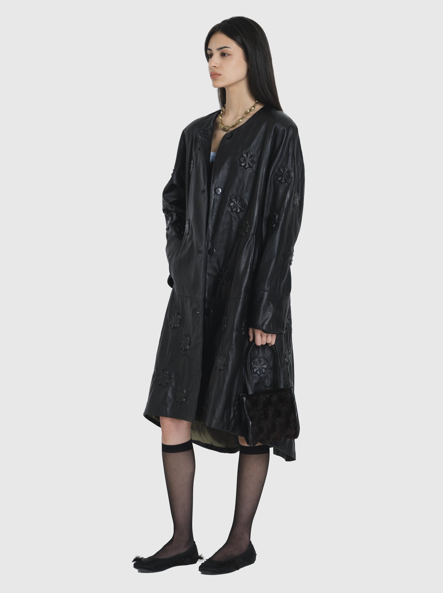 Coat with Structures #1-Nensi Avetisian-APOC STORE