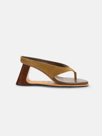 L’ABSURDE SANDAL - BROWN-MOTIRA-APOC STORE