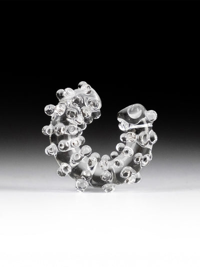 Dotted Ear Cuff Transparent-Clara Schweers-APOC STORE