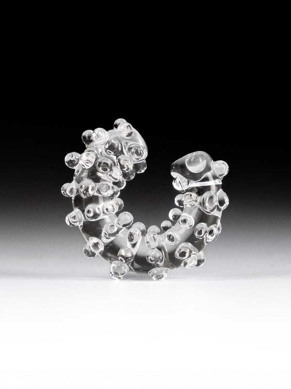 Dotted Ear Cuff Transparent-Clara Schweers-APOC STORE