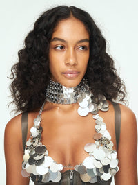 Aluminum Disc Choker - SILVER-JALACONDA-APOC STORE