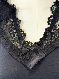 Black Shoulderpad Bra Top-Lou de Bètoly-APOC STORE