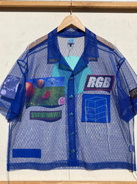 Blue Tulle Collage Shirt-Jetpack Hom(m)e-APOC STORE