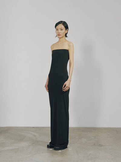 Black Skinny Tube Maxi Dress – APOC STORE
