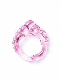 Chunky Beaded Glass Ring 0093-Rain and Rivers-APOC STORE