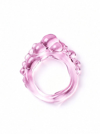 Chunky Beaded Glass Ring 0093-Rain and Rivers-APOC STORE