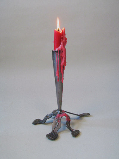 Pair of Steel Candleholders-Myakin-APOC STORE