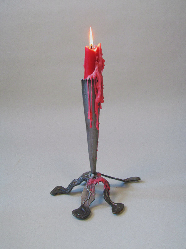 Pair of Steel Candleholders-Myakin-APOC STORE