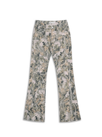 Jungle Camo Streamline Panel Flared Jeans-TRINITE Studio-APOC STORE