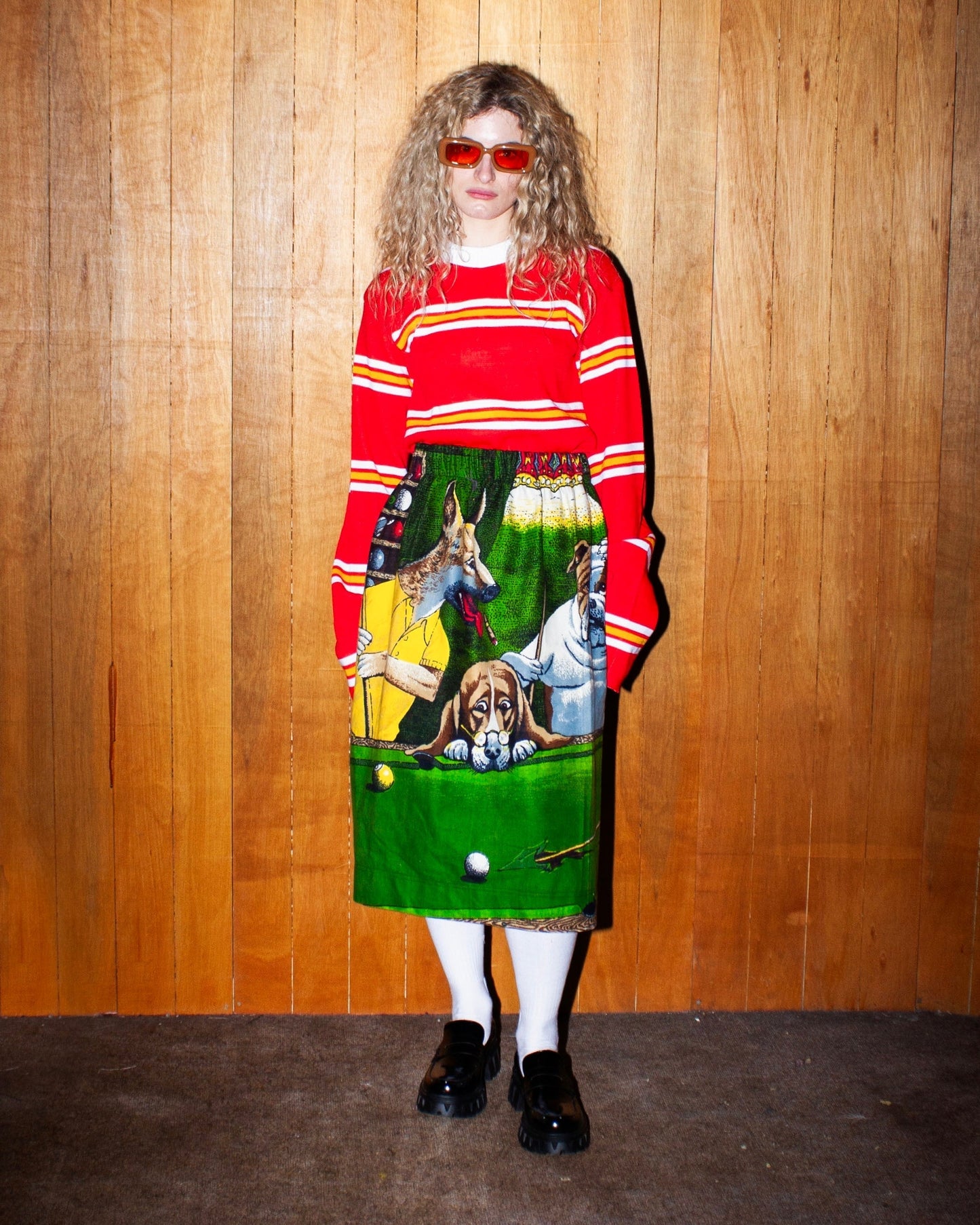 JACK THE RIPPER MIDI SKIRT GREEN-Adam Jones-APOC STORE