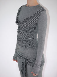 THE STRIPY TOP-Kenza Iatrides-APOC STORE